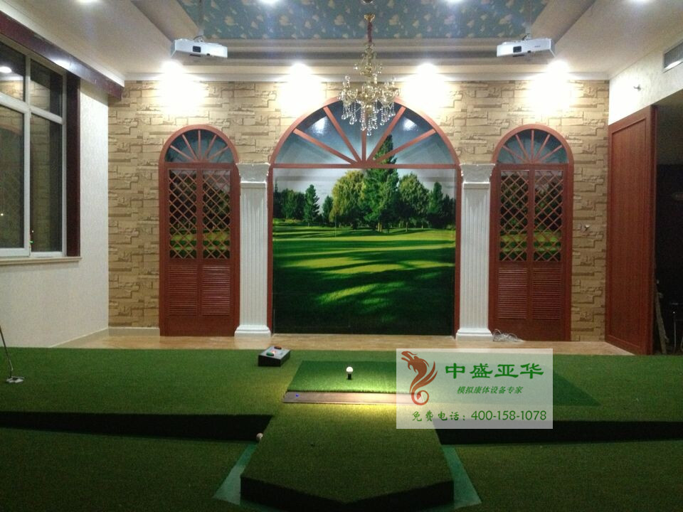 山東省濟南某單位環屏模擬高爾夫